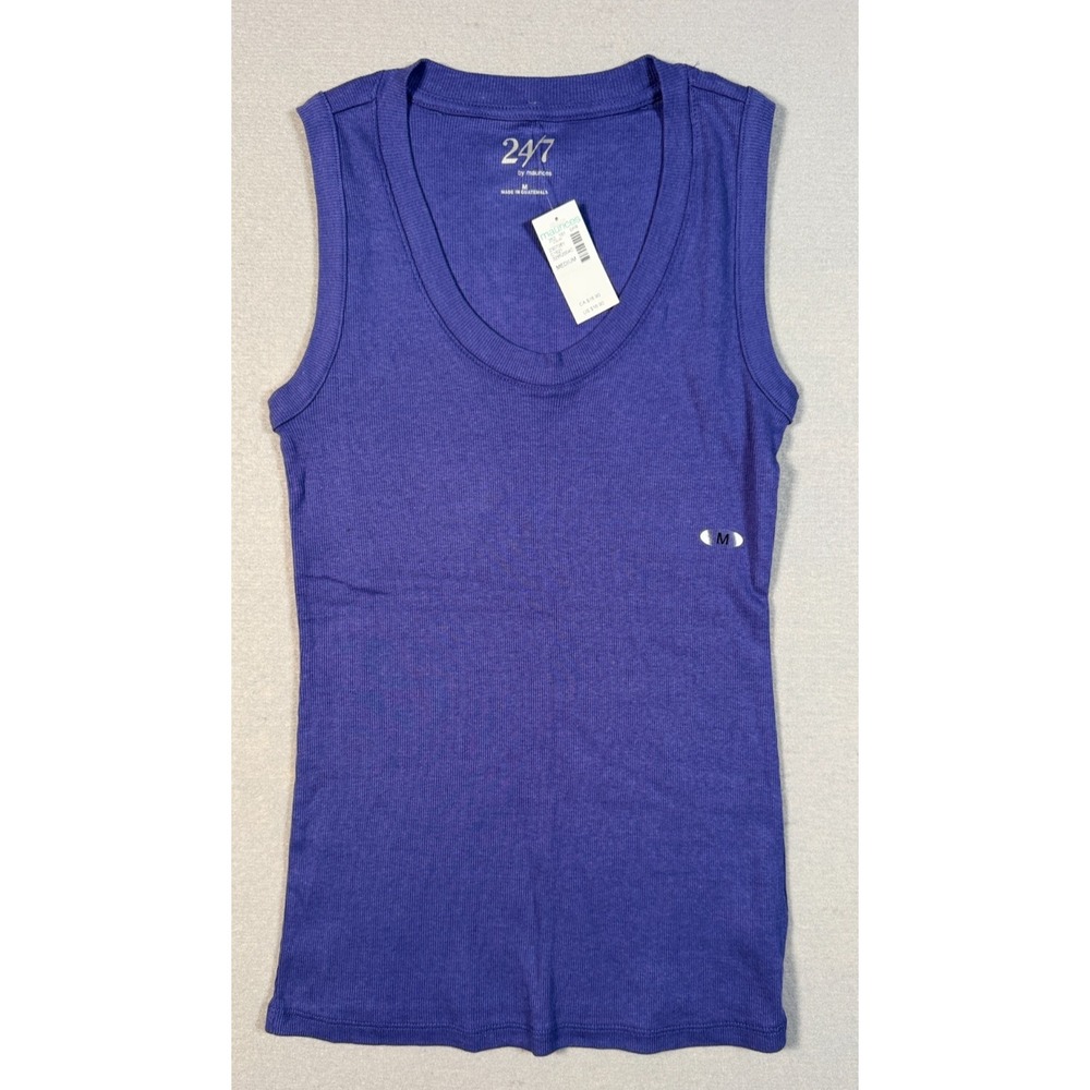 Maurices Women's 24 / 7 Tank Top - Purple - Size M - NEW W/Tags - 58% Cotton